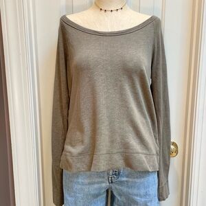 James Perse Casual Gray Long Sleeve Top